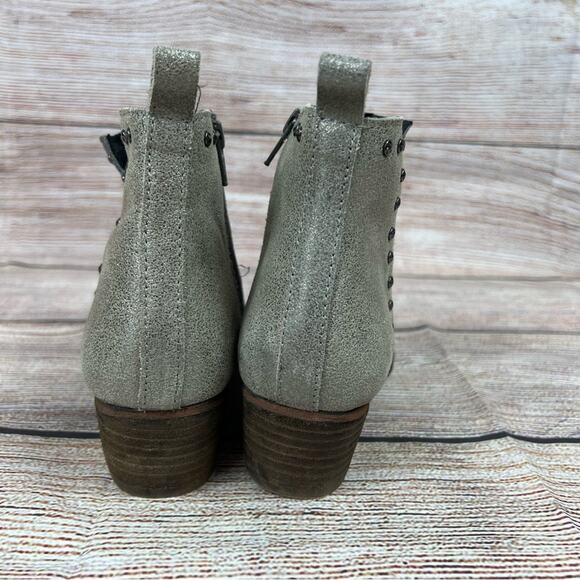 Diba True Short Order Suede Ankle Boots in Charcoal Pewter Size 8 Boho Western - Picture 5 of 13